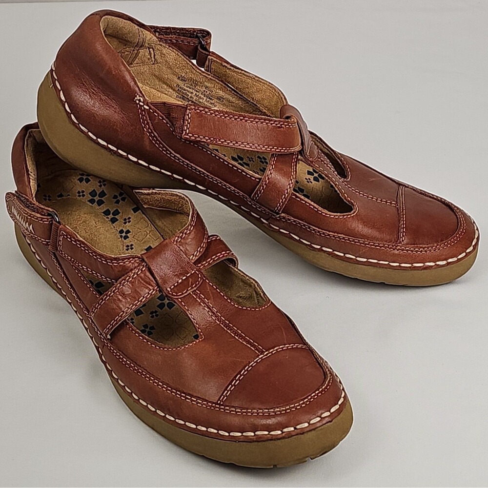 Naturalizer Julianne Women’s 9.5 Brown Leather Mary Jane Shoes Comfort Casual
